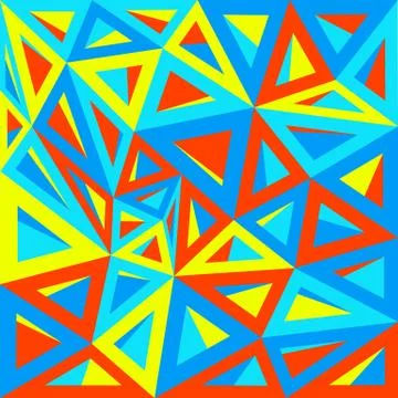 Colored triangle background Stock Illustration