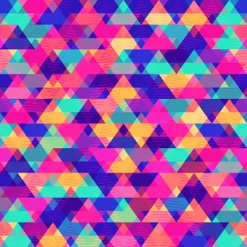 Colored triangle pattern Stock Illustration