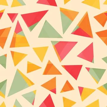 Colored triangle seamless pattern Stock Illustration