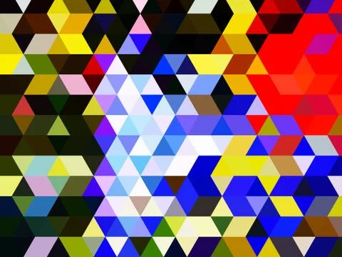 Colored triangles, squares and rectangles on conceptual surface texture Stock Illustration