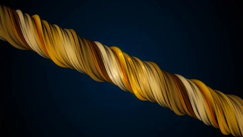 Colored twisted shape. Computer generated hypnotic background. 3D render Stock Footage 119634094