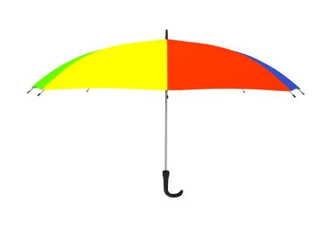 Colored umbrella Stockillustratie