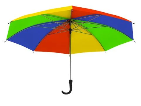 Colored umbrella Illustrazione stock