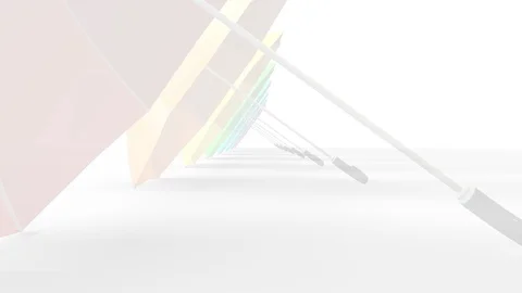 Colored umbrellas background. Stock Footage 91113684