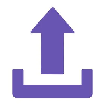 Colored Upload Icon. Vector Illustration. The Process of Transferring Data .. Stockillustratie