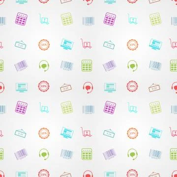 Colored vector background for online sales Illustrazione stock