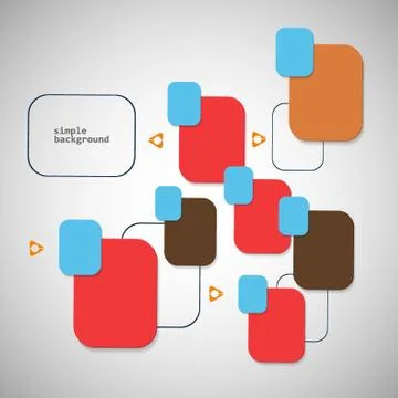 Colored vector elements for text and symbols Stock Illustration