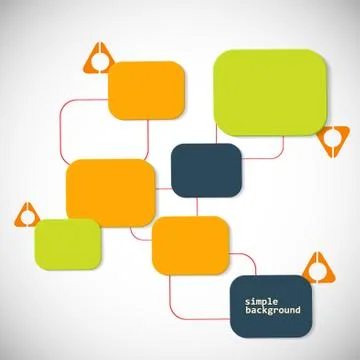 Colored vector elements for text and symbols Stock Illustration