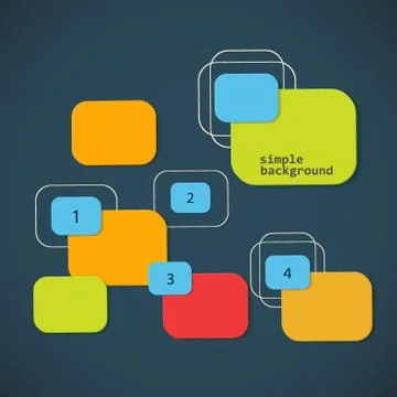 Colored vector elements for text and symbols Stock Illustration