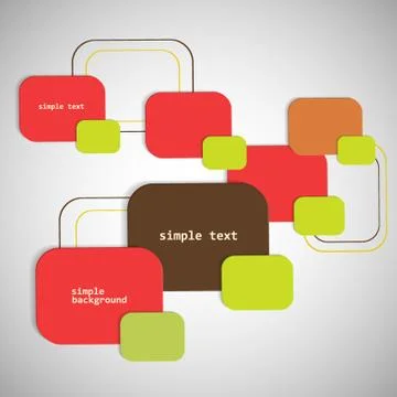 Colored vector elements for text and symbols Stock Illustration