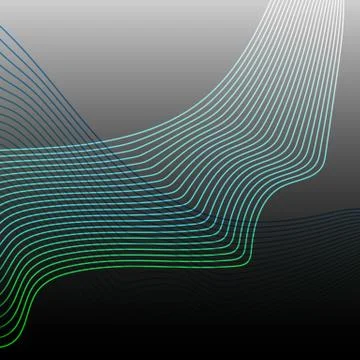 Colored vector lines Illustrazione stock