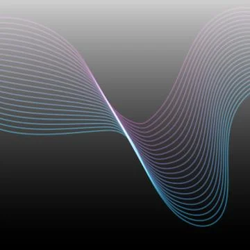 Colored vector lines Stock Illustration