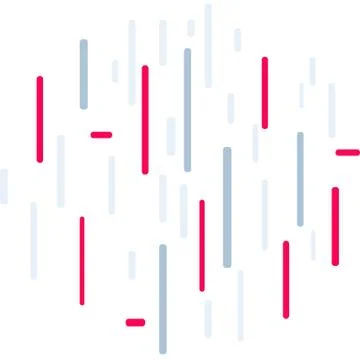 Colored vertical lines on white background with red accent Stock Illustration