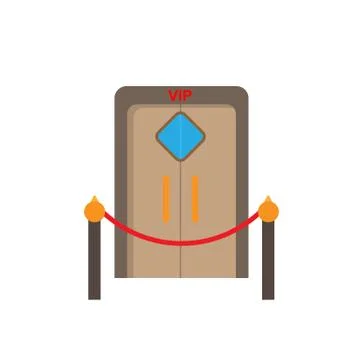 Colored VIP zone icon for websites and apps. Stock Illustration