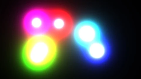 Colored VJ footage, background texture (Flying balls) Stock Footage 112741089