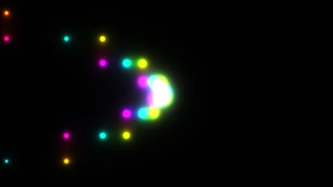 Colored VJ footage, background texture (Flying balls) Stock Footage 112741146