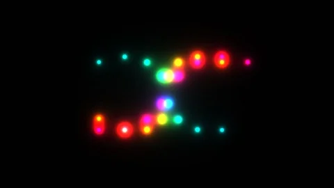 Colored VJ footage, background texture (Flying balls) Stock Footage 112741148