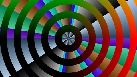 Colored VJ footage (Circles) Stock Footage 112655497