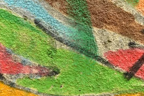 Colored wall texture multicolor paint graffiti background Stock-Fotos