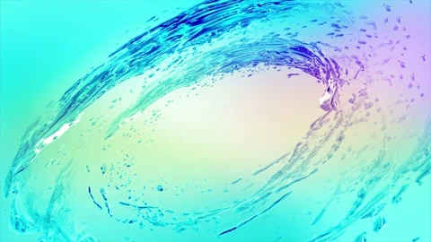 Colored watel splash in slow motion loop modern background. Stock Footage 105241478
