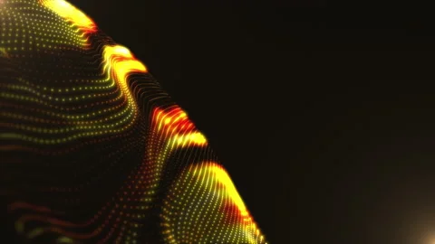 Colored Waves Copy Space Stock Footage 156175555