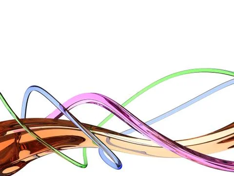 Colored waves Stock Illustration