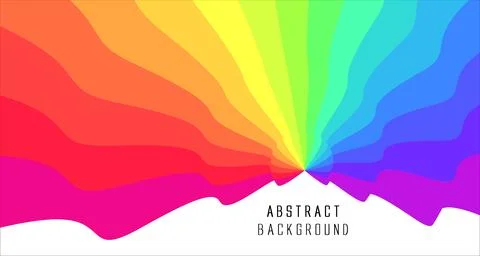 Colored wavy abstract graphics, vector background Stock Illustration