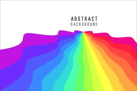 Colored wavy abstract graphics, vector background Stock Illustration