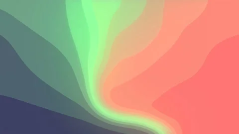 Colored wavy curved surface flat isometric background 3d render loop animation Stock Footage 163215697