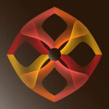 Colored wavy lines Stock Illustration