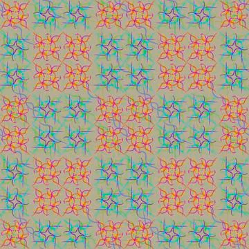 Colored wavy lines Stock Illustration