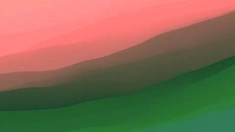 Colored wavy surface loop animation flow geometric background. 3d rendering HD Stock Footage 147597104