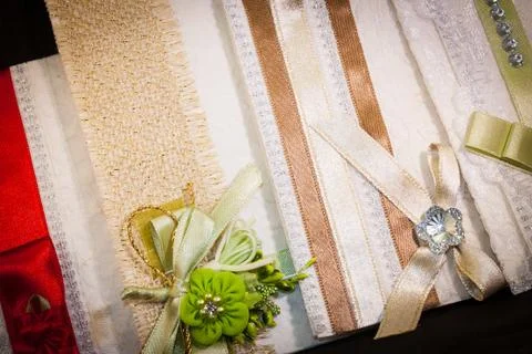 Colored wedding invitation Stock Photos