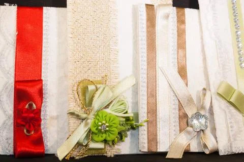 Colored wedding invitation Stock Photos