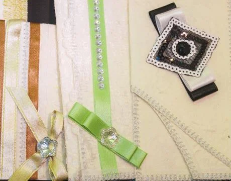 Colored wedding invitation Stock Photos