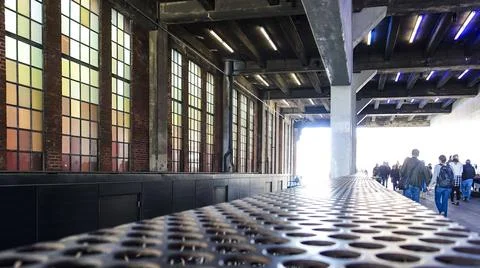 Colored windows Stock Photos