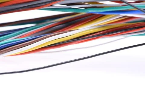 Colored wire line Stock Photos