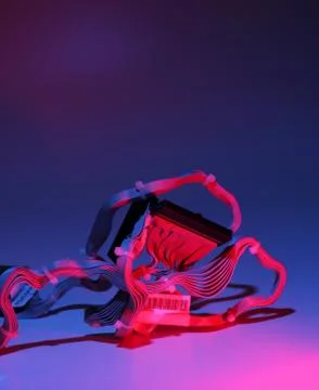 Colored wires Stock Photos