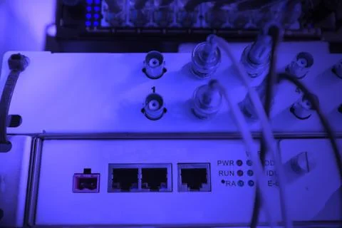 Colored wires Foto stock