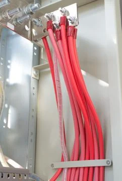 Colored wires Stock Photos