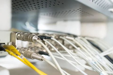 Colored wires Stock Photos