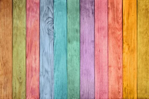 Colored wood background Stock Photos