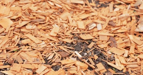 Colored wood chips Vídeos de archivo 118609395