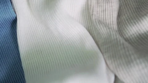 Colored Wool Fabrics, Texture Of Wool Fabric, Material Of Wool. The Background i Stock Footage 152235073