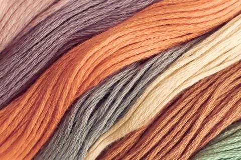 Colored wools Foto stock