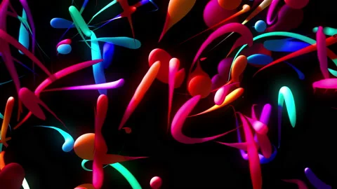 Colored Worms Stock Footage 90466230