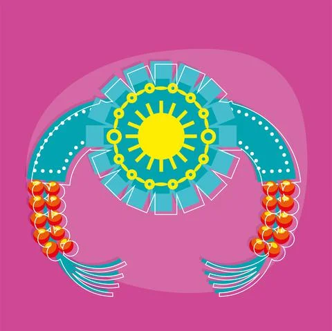 Colored wristband accessory Stock Illustration