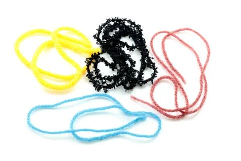 Colored yarn Stock Photos