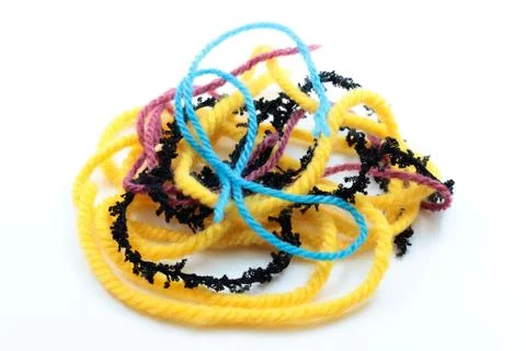 Colored yarn Stock Photos