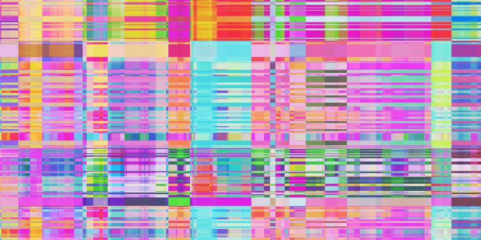 Colored Yellow Lime Candy Lines Distortion Screen Texture. Colorful Noise Bac Stockillustratie